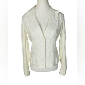 Elie Tahari Women's Cream Blazer Size XS